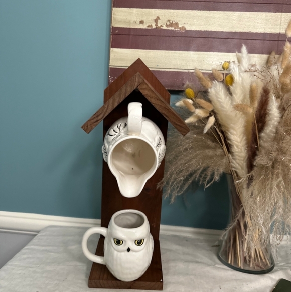 Rustic Wooden Handcrafted Bird Feeder Party Of 4 - Picture 11 of 16